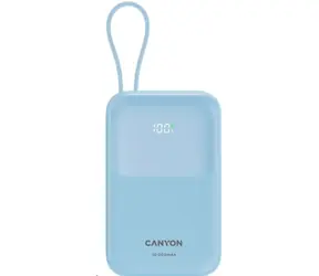 CANYON CNS-CPB101BL modrá / Powerbanka / 10000mAh / PD 22.5W / LCD / 1x USB-A / 1x USB-C