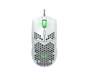 CANYON PUNCHER GM-11 bílá / Herní optická drátová myš / až 4200 DPI / 7 tlačítek / USB-A / RGB / 1.65 m