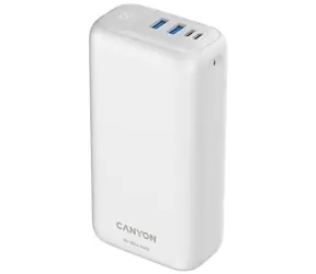 CANYON CNE-CPB301W bílá / Powerbanka / 30000mAh / QC 3.0 & PD 20W / 1x USB-C / 2x USB-A