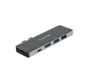 CANYON CNS-TDS05B replikáítor portů / 1xUSB-C PD 100W / 2xHDMI (4K) VGA / 3xUSB-A / SD čtečka