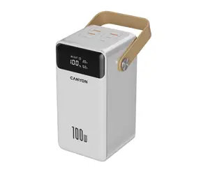 CANYON CNS-CPB610W bílá / Powerbanka / 60000mAh / PD 100W / 3x USB-A / 4x USB-C