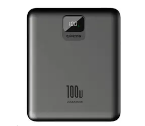 CANYON CNE-CPB20008DG šedá / Powerbanka /  20000mAh / PD 100W / 2x USB-C / 2x USB-A