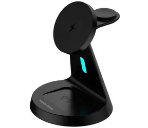 Mobile Origin 3in1 Wireless Magnetic Stand PW9 černá / Bezdrátová nabíječka 3v1