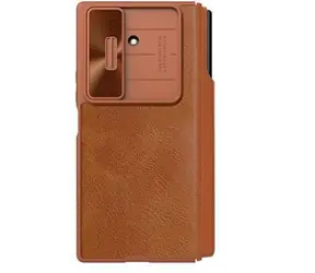 Nillkin Qin Book PRO Pen Slot Pouzdro pro Samsung Galaxy Z Fold 7 Brown