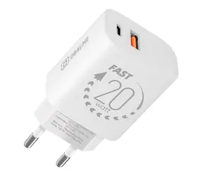 OBAL:ME Cestovní Nabíječka USB-A + USB-C 20W White