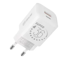 OBAL:ME GaN Cestovní Nabíječka USB-A + USB-C 36W White