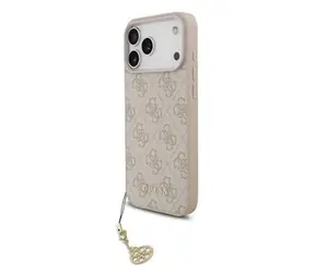 Guess 4G Charm Zadní Kryt pro iPhone 17 Pro Max Tone on Tone Pink