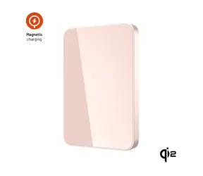FIXED Powerbanka MagZen 5 Crystal s bezdrátovým nabíjením se standardem Qi2 a podporou MagSafe 5 000 mAh růžová