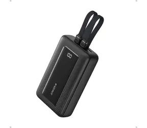 Anker 10000mAh Powerbanka černá / 30W / s kabelem USB-C + Lightning / 1x USB-C & 1x USB-A