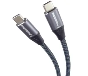 PremiumCord propojovací kabel USB 3.2 Gen 1 USB-C samec - USB-C samec 1.5m / bavlněný oplet