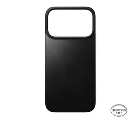 Nomad Magnetic Leather Back Magsafe zadni kryt pro Apple iPhone 17 Pro black (Horween)