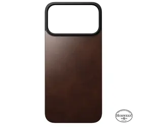 Nomad Magnetic Leather Back Magsafe zadni kryt pro Apple iPhone 17 Pro Max rustic brown (Horween)