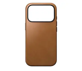 Nomad Modern Leather Case kožený kryt pro Apple iPhone 17 Pro english tan