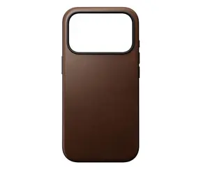Nomad Modern Leather Case kožený kryt pro Apple iPhone 17 Pro hnědá