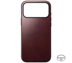 Nomad Modern Leather Case kožený kryt pro Apple iPhone 17 Pro Max burgundy (Horween)