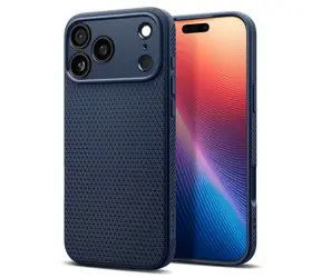 Spigen Liquid Air zadní kryt pro Apple iPhone 17 Pro Max modrá