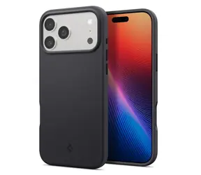 Spigen Silicone Fit MagSafe ochranný kryt pro Apple iPhone 17 Pro Max černá