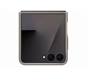 Samsung Ochranný kryt z veganské kůže Flip7 Taupe