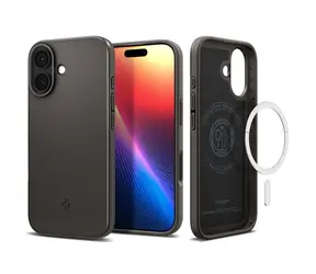 Spigen Thin Fit MagSafe ochranný kryt pro Apple iPhone 17 gunmetal