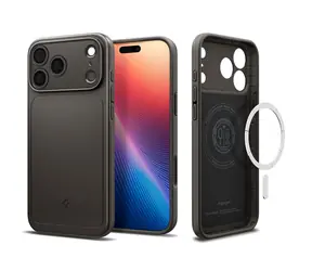 Spigen Thin Fit MagSafe ochranný kryt pro Apple iPhone 17 Pro gunmetal