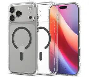 Spigen Ultra Hybrid MagSafe ochranný kryt pro Apple iPhone 17 Pro clear graphite