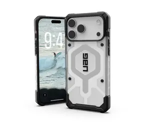 UAG Pathfinder Clear Magsafe zadní kryt pro Apple iPhone 17 Pro Max stříbrná