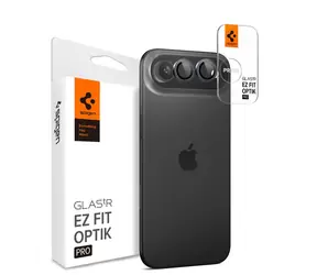 Spigen Glass tR EZ Fit Optik Pro 2 Pack ochranné sklo na čočku fotoaparátu pro Apple iPhone Air šedá
