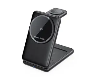 Mobile Origin 3in1 Foldable Qi2 Charger PW8 černá / Bezdrátová nabíječka