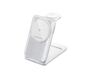 Mobile Origin 3in1 Foldable Qi2 Charger PW8 stříbrná / Bezdrátová nabíječka