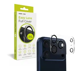 Mobile Origin Easy Lens full cover iPhone 17 Pro Max čirá / Ochrana čoček