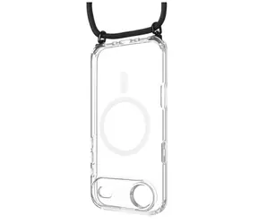FIXED Pouzdro MagPure Neck s černou šňůrkou na krk pro Apple iPhone Air