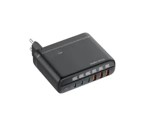 Mobile Origin GaN 140W Travel Carger Hub PW12 / Nabíječka / EU/UK/US / 3x USB-C + 3x USB-A