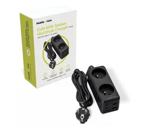 Mobile Origin GaN 65W Socket MultiHub Charger PW19 / Nabíječka / 3x USB-C + 2x USB-A