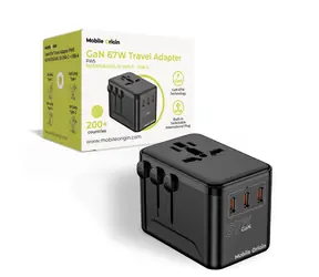 Mobile Origin GaN 67W Travel Adapter PW5 / Nabíječka / EU/UK/US/AUS / 3x USB-C + USB-A