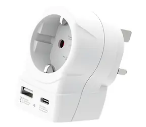 SKROSS cestovní adaptér s USB A+C 20W do Velké Británie typ G