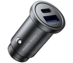Mobile Origin Metal Car Charger 30W CA12 černá / USB-C / USB-A