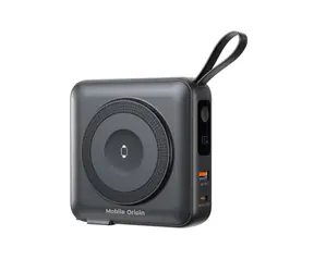 Mobile Origin Powerbank & Travel Charger černá / Lightning / USB-C Cable / MagSafe / AW / iPhone Compatible 