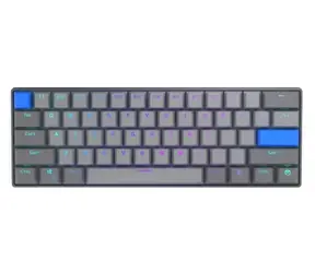 Endorfy Thock V2 Compact Wireless US šedá / Herní klávesnice / Bezdrátová / Endorfy Yellow / BT&2.4GHz / US / 60 kláves