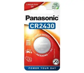Panasonic CR2430 knoflíková baterie / 3V / 1ks / v blistru