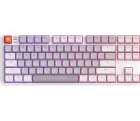 Dark Project ALU87 Delta bílá / herní klávesnice / mechanická / G3Ms Moonstone / RGB / USB / US Layout