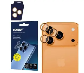 3mk HARDY Lens Protection Pro skla na fotoaparát pro Apple iPhone 17 Pro /17 Pro Max Orange