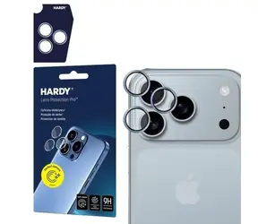 3mk HARDY Lens Protection Pro skla na fotoaparát pro Apple iPhone 17 Pro /17 Pro Max Titanium Gray