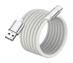 YENKEE YCU MAGNETIC 04 Kabel USB-A (M) - USB-C (M) 1.5m bílá / 18W / 480Mb/s 