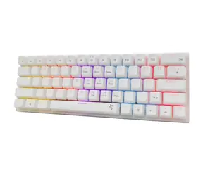White Shark GK-002211V2 WAKIZASHI 2 bílá / herní mechanická klávesnice / US layout / USB / LED