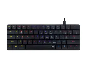 White Shark GK-006111 NAGAMAKI černá / herní mechanická klávesnice / US layout / červené spínače / USB / LED