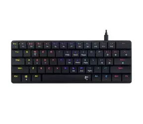 White Shark GK-006131 NAGAMAKI černá / herní mechanická klávesnice / US layout / hnědé spínače / USB / LED