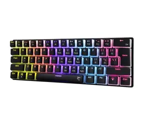 White Shark ASHIKO 2 Black černá / herní mechanická klávesnice / US layout / červené spínače / USB / LED