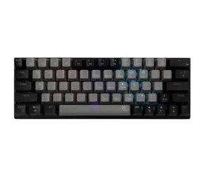 White Shark GK-002721V2 WAKIZASHI 2 šedo-černá / herní mechanická klávesnice / US layout / modré spínače / USB / LED