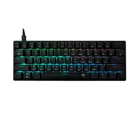 White Shark GK-004131 SHINOBI 2 černá / herní mechanická klávesnice / US layout / hnědé spínače / USB / LED