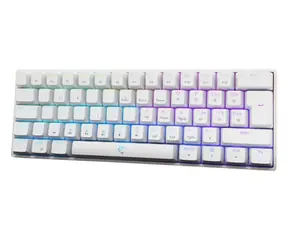 White Shark GK-4115 SHINOBI 2 bílá / herní mechanická klávesnice / CZ/SK layout / červené spínače / USB / LED